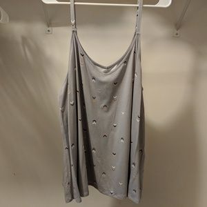 Torrid gray arrow tank top